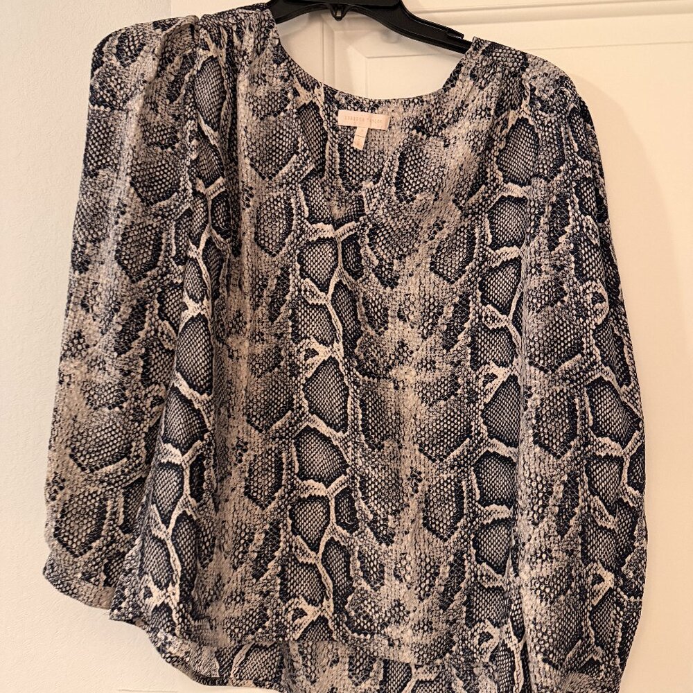 Rebecca Taylor Python Print Blouse - image 1